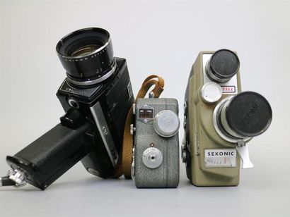 null Lot de 3 caméras : Chinon 672 Autozoom classic, en l'état, objectif Chinon Reflex...