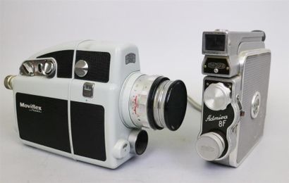 null Lot de 2 caméras : Meopta Admira 8F, objectif Meopta Mirar 2.8/12,5. Zeiss Ikon...
