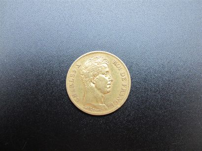 null Une monnaie de 40 Francs or, Charles X, année 1830.