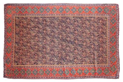 TAPIS SENNEH trames et chaines en soie multicolores (Perse), fin du 19e siècle Deux...