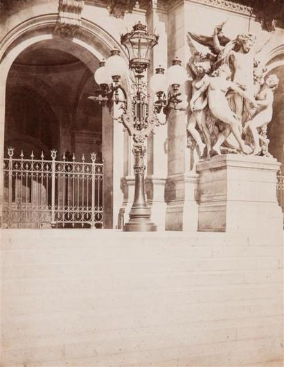 null Charles MARVILLE (1813-1879). Opéra Candélabre Lyre à 5 branches. Circa 1877....