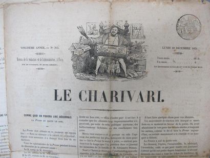 null REVUE - LE CHARIVARI. Journal quotidien, politique, littéraire et d'art, Paris...