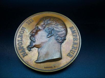 null NAPOLEON III (1852-1870). Médaille. Dantzell après 1880. Refonte des monnaies...