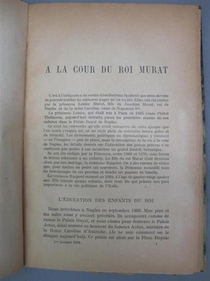 null Histoire et Bibliographie Napoléonienne & famille Murat - 28 volumes dont :...