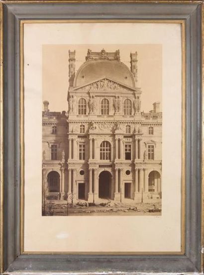 null Édouard Denis BALDUS (1813-1889). Louvre, Pavillon Richelieu. Circa 1856-1857....
