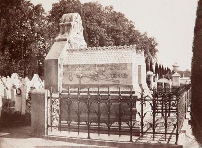 null Charles MARVILLE (1813-1879). Cimetière, Sépulture du colonel Charles-Auguste...