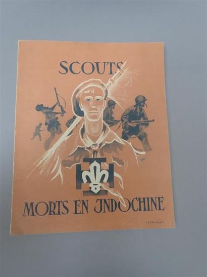 null 1931. Un ensemble de trois ouvrages sur l'Indochine.
Scouts Mort en Indochine....