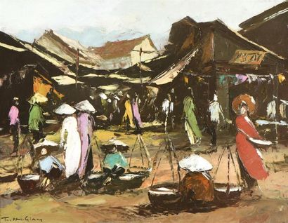 null Trang Van Giau (XX)
Peintre actif sur Saïgon entre 1950 et 1970.
Un marché de...