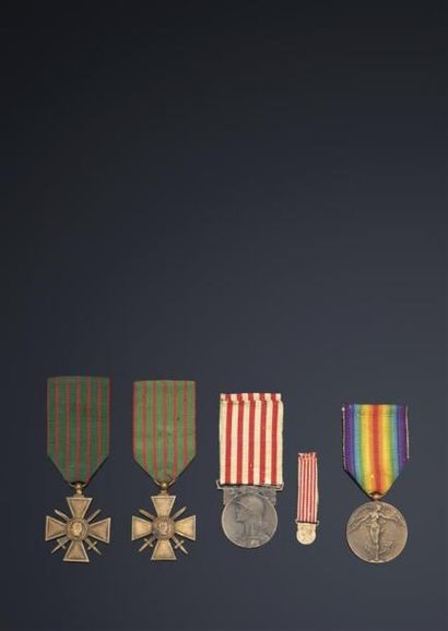 Guerre de 1914-1918. Deux Croix de guerre...