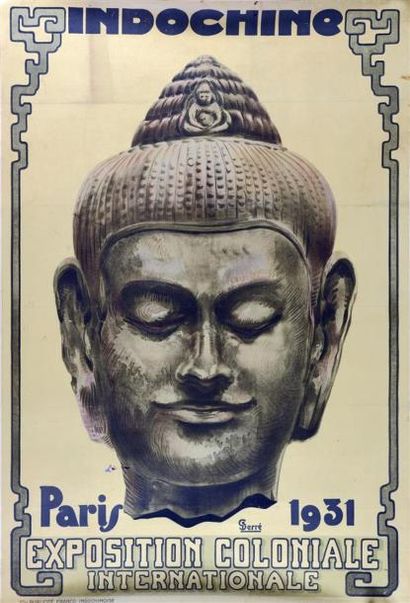 1931. Affiche du Cambodge pour l'Exposition...