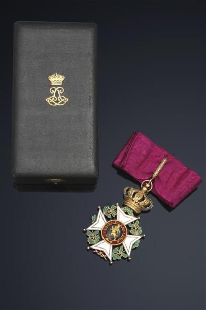 Belgique. Ordre de Léopold (1832). Croix...