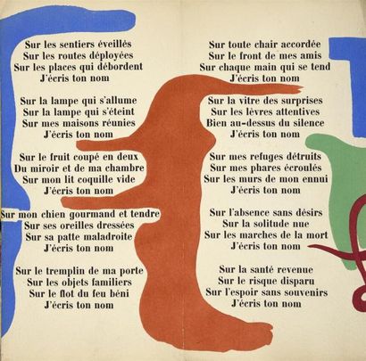 null ÉLUARD (Paul). Liberté j'écris ton nom. Paris, Pierre Seghers, 1953.
Leporello...