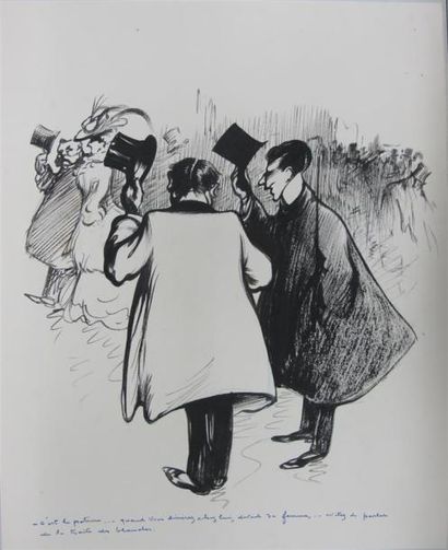 Francisque POULBOT (1875-1946). Trois dessins...