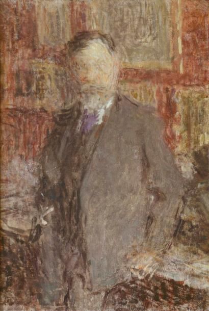 null Ernest LAURENT (1859-1929) Portrait du Docteur Viau dans son intérieur, 1915
Huile...