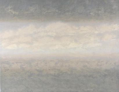  Guy PERRON (1930-2017). Huile et acrylique sur toile signée au dos. Vers 1985. 114...