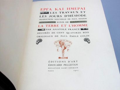 null HÉSIODE. Les Travaux et les Jours, suivis de La Terre et l'Homme par Anatole...