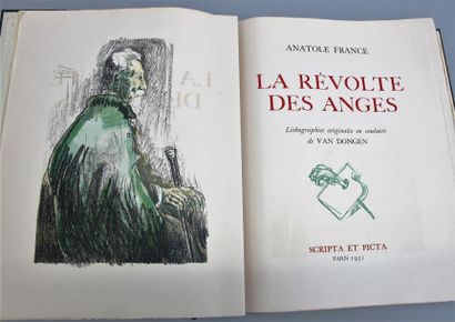 null FRANCE (Anatole). La Révolte des anges. Paris, Scripta et Picta, 1951. In-4,...