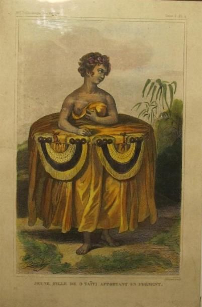 null Ensemble de gravures en couleurs du XIXe sur le thème des habits traditionnels:...