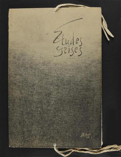 null SAINT MAUR 
(SAMUEL GUYOT DIT, 1906-1979) 
ETUDES GRISES. 
Porte-folio de 14...