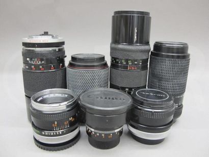Objectifs Canon FD 1.8/50, Canon EX 3.5/95...