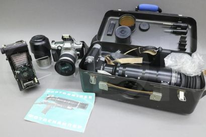 null Valise Photo Sniper, boitier Zenit-ES, objectif Tair-3-Phs 4,5/300 n°7252, objectifs...