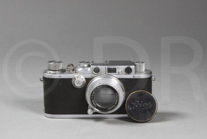 null Leica III chromé (1934), boitier n°129279. Objectif Summar 2/5 cm, n°351902,...