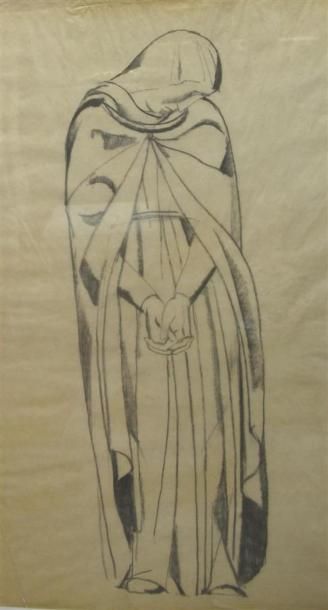 null Louis BILLOTEY (1883-1940) Etude pour un ange
Crayon sur papier calque.
64 x...