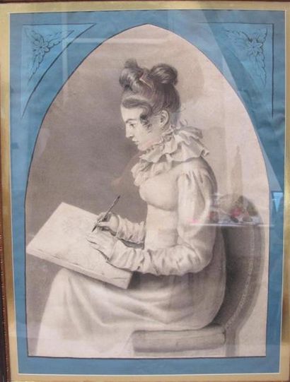 Ecole française du XIXème siècle Portrait...