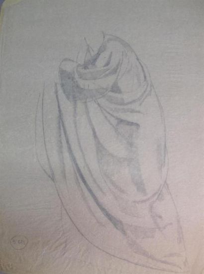null Louis BILLOTEY (1883-1940) Saint Hubert, quatre études au crayon sur papier...