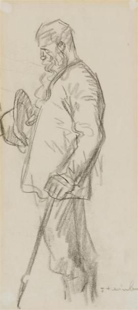 null Théophile Alexandre STEINLEN (1859-1923)
L'homme au chapeau
Dessin au fusain...