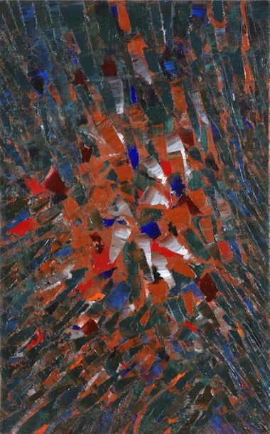null Jacques GERMAIN (1915-2001) Composition abstraite
Huile sur toile, monogrammée...