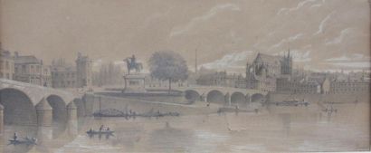 null G. LENOIR, école française du XIXe siècle
Deux vues panoramiques de Motereau-Fault-Yonne
Mine...