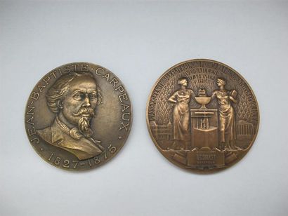 null Jean Baptiste Carpeaux. Médaille. Em. Lindauer. JEAN-BAPTISTE CARPEAUX.// 1827-1875....