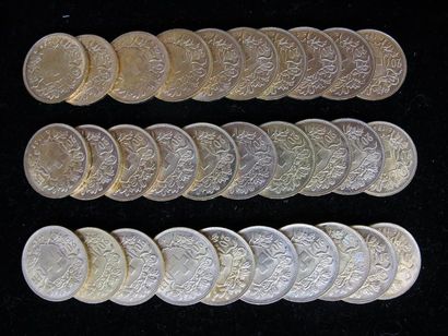 null SUISSE, Confédération Hélvétique. 30 pièces de 20 francs or. Poids: 193.3 g