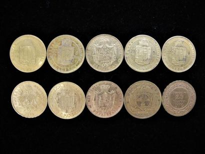 null PROVENANCE DIVERSE. ESPAGNE. 2 pièces de 20 pesetas or, Alfonso XIII, 1890....