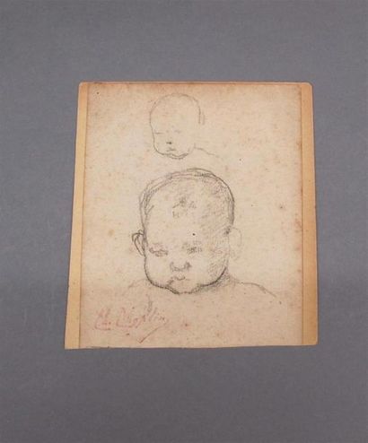 null Charles Joshua CHAPLIN (1825-1891)
Cinq études de Putti
Pierre noire sur papier...