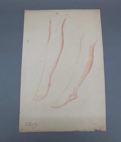 null Charles Joshua CHAPLIN (1825-1891)
Huit études de jambes et de pieds
Sanguines...