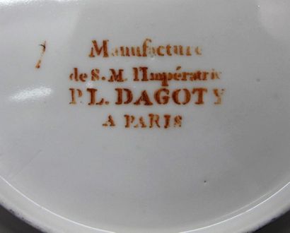 null Pierre-Louis Dagoty, début du XIX°Siècle
Six assiettes en porcelaine à décor...