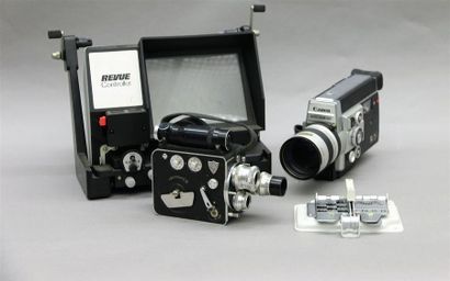 null Caméra LD 8 avec trois objectifs Berthiot, caméra Canon Auto Zoom 814 Electronic...