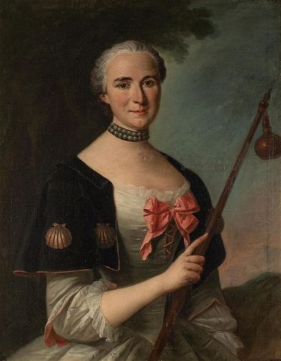 null Ecole française du XVIIIe siècle		
Portrait de Guillemette du Poulpry en pèlerine...