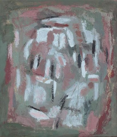 null JEVER (1889-1967) 
Composition abstraite 
Huile sur toile. Signée en bas à droite....