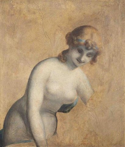 null Ecole française du XIXe siècle
Etude de femme nue.
Huile sur toile
69 x 60 cm...