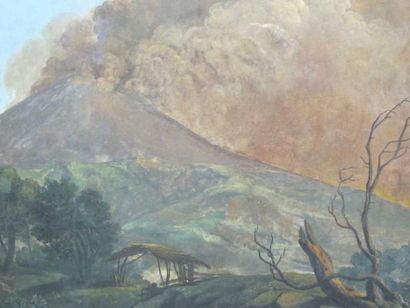 null Attribuée à Simon DENIS (1755-1813)
L'éruption du Vésuve en 1806
Technique mixte...