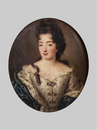 null Ecole française de la fin du XVIIe siècle
Portrait d'un dame de qualité 
Huile...