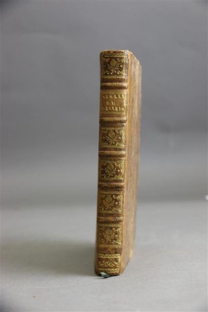 null BUCHOTTE. Les Règles du dessein et du lavis Paris, Jombert, 1754. In-8, basane...