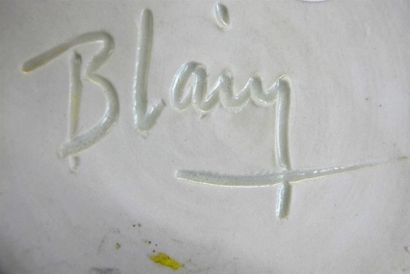 null BLAIN Françoise (née en 1955)
Vase ovoïde en terre blanche, à petit col évasé....