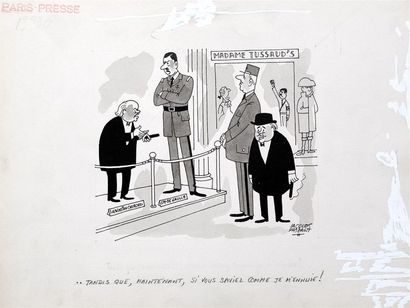 null " Tandis que, maintenant, si vous saviez comme je m'ennuie !", 1960.
Dessin...