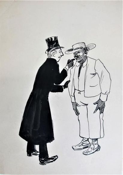 null Maurice LOURDEY (1860-1934)
Dix dessins à la plume et encre de chine et rehauts...