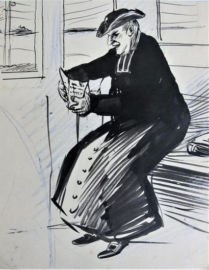 null Maurice LOURDEY (1860-1934)
Onze dessins à la plume et encre de chine et crayon...