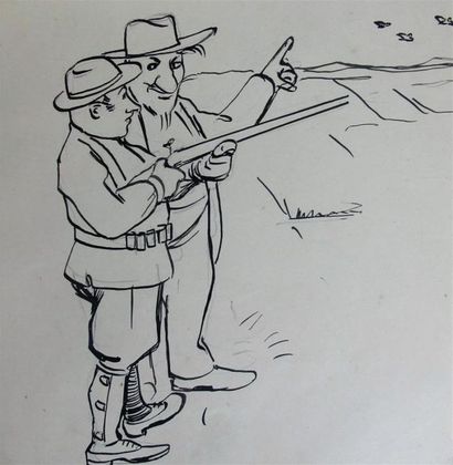null Maurice LOURDEY (1860-1934)
Onze dessins à la plume et encre de chine et crayon...